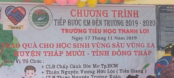Chương trình tiếp bước đến trường 2019-2020