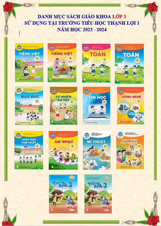 SÁCH GIÁO KHOA LỚP 3